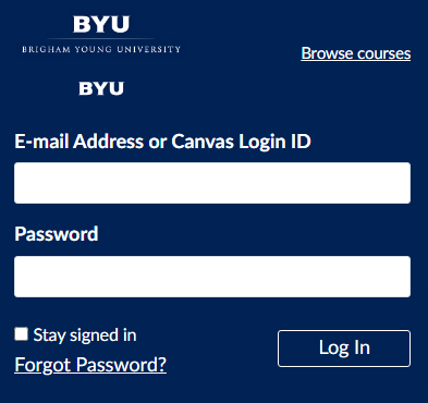 BYU Canvas Login: Access Canvas Login Page