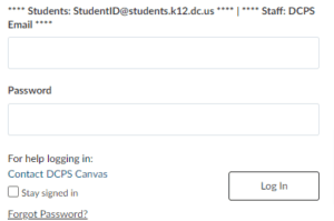 DCPS Canvas Login: Access Canvas Login Page