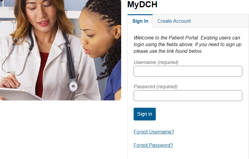 DCH Patient Portal Login – patientportal.dchsystem.com