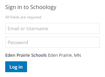 Eden Prairie  Schoology Login: Access Moodle Login Page