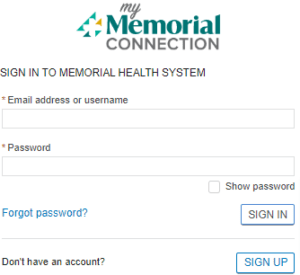 Memorial Hospital Patient Portal – wearememorial.com