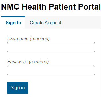 NMC Patient Portal Login – patientportal.mynmchealth.org